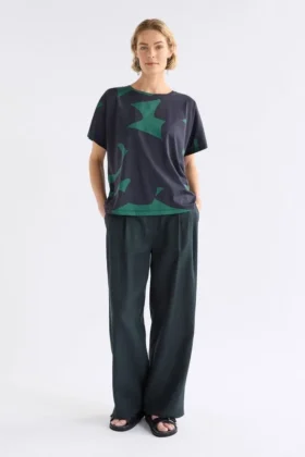Haki kortärmad T-shirt
