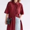 Llinen Light Dress Bordeaux Llinen Light Dress Bordeaux