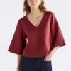 Llinen Light V-ringad topp Llinen Light V-ringad topp