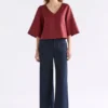 Llinen Light V-ringad topp Llinen Light V-ringad topp