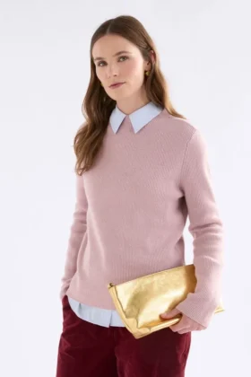Nevis Merino-tröja i färgen Blush